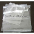 Clear plastic reclosable bag